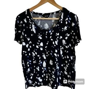 Simply Vera women’s‎ blouse medium black white